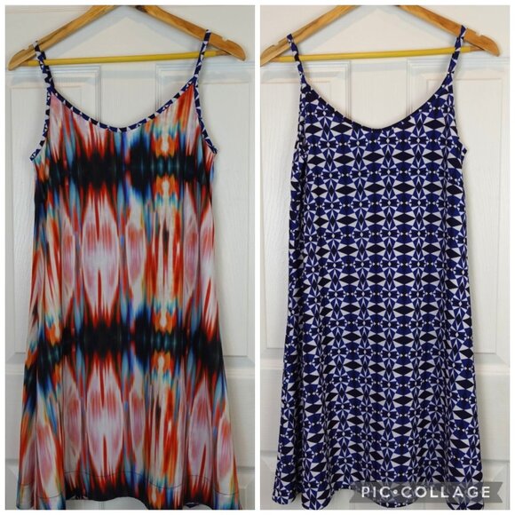 Reversible Summer Above Knee Tank Shift Dress XS - Picture 1 of 13